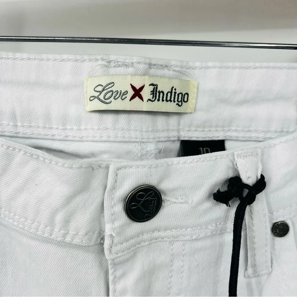 Love Indigo LIFT Push Up Jeans Skinny NON‎ Distressed Classic NO HOLES Size 10